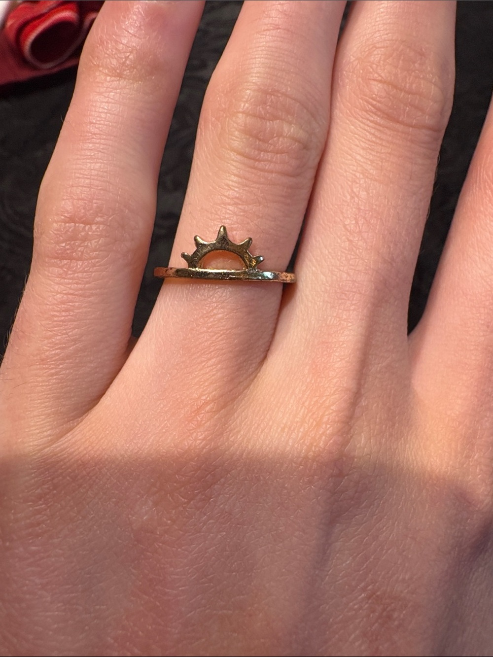 Sunrise Minimalist Gold Ring - Women Jewelry